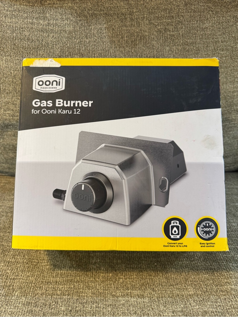 Ooni Gas Burner for Ooni Karu 12 - Silver/Black